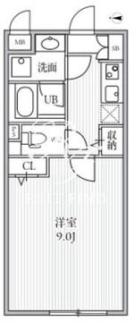 THE PALMS大島 302 間取り図