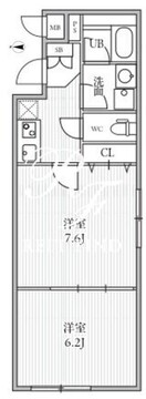 THE PALMS大島 401 間取り図