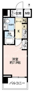 プレール・ドゥーク蔵前2 603 間取り図