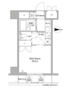 コンフォリア芝浦キャナル 809 間取り図