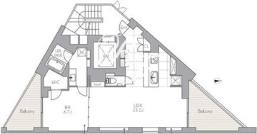 グランデュオ都立大学3 301 間取り図