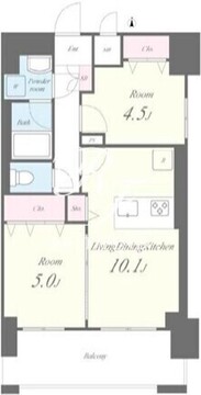 ポルトフィーノ 803 間取り図