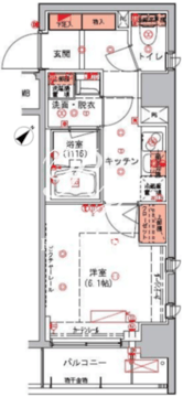 ハーモニーレジデンス日本橋イースト 1001 間取り図