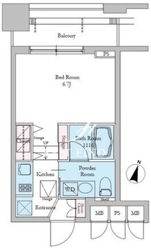 レジディア文京音羽2 305 間取り図