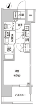 ラクラス幡ヶ谷 605 間取り図