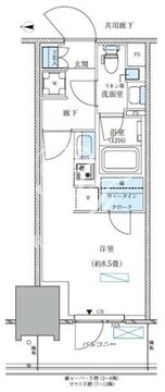 パークアクシス西大島コンフォートスクエア 439 間取り図