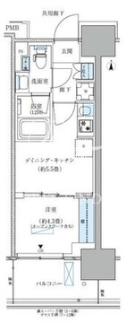 パークアクシス西大島コンフォートスクエア 608 間取り図