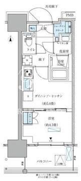 パークアクシス西大島コンフォートスクエア 603 間取り図