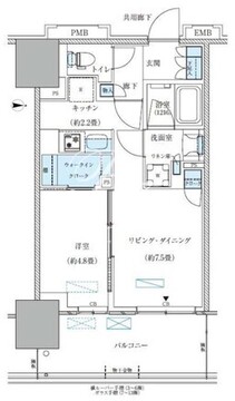パークアクシス西大島コンフォートスクエア 424 間取り図