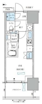 パークアクシス西大島コンフォートスクエア 417 間取り図