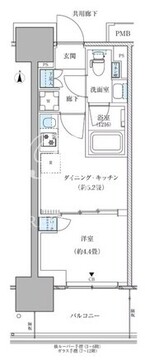 パークアクシス西大島コンフォートスクエア 411 間取り図