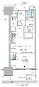 パークアクシス西大島コンフォートスクエア 403 間取り図