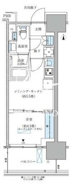 パークアクシス西大島コンフォートスクエア 408 間取り図