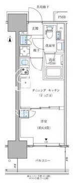パークアクシス西大島コンフォートスクエア 611 間取り図