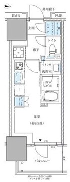 パークアクシス西大島コンフォートスクエア 616 間取り図
