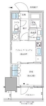 パークアクシス西大島コンフォートスクエア 630 間取り図