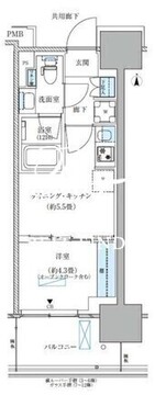 パークアクシス西大島コンフォートスクエア 1108 間取り図