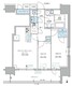 パークアクシス西大島コンフォートスクエア 1307 間取り図