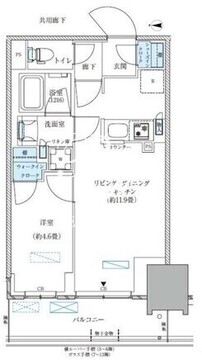 パークアクシス西大島コンフォートスクエア 1129 間取り図