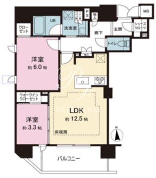 ソルティア東京王子 604 間取り図