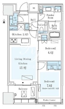 パークコートザ・三番町ハウス 306 間取り図