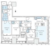 パークコートザ・三番町ハウス 907 間取り図