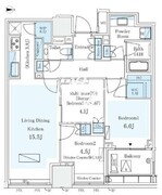 パークコートザ・三番町ハウス 608 間取り図