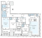 パークコートザ・三番町ハウス 607 間取り図