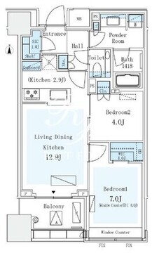 パークコートザ・三番町ハウス 606 間取り図