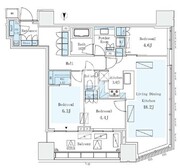 パークコートザ・三番町ハウス 601 間取り図