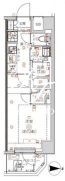 アルテシモリーノ 602 間取り図