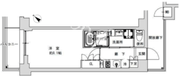 プライマル千石 1001 間取り図