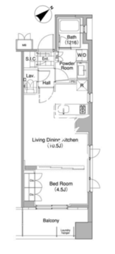 コンフォリア東池袋ウエスト 705 間取り図
