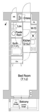 コンフォリア豊洲 805 間取り図
