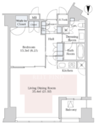 セントラルパークタワー・ラ・トゥール新宿 2001 間取り図