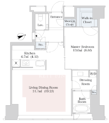 セントラルパークタワー・ラ・トゥール新宿 2813 間取り図