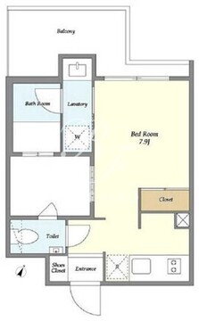 エルスタンザ代々木 411 間取り図