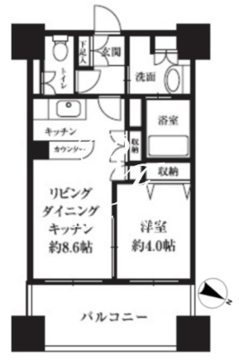 HF西新宿レジデンスウエスト 603 間取り図