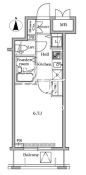 レジディア広尾2 302 間取り図