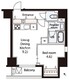 Dear WAN Court 王子飛鳥山 402 間取り図