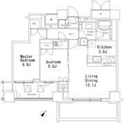 ＭＦＰＲ目黒タワー 1504 間取り図
