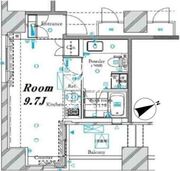 ザ・タワー芝浦 505 間取り図