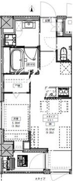 ルミーク北千住 201 間取り図