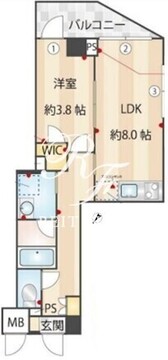 ズーム下丸子 301 間取り図