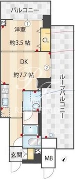 ズーム下丸子 405 間取り図