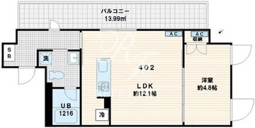 フレア代々木 402 間取り図