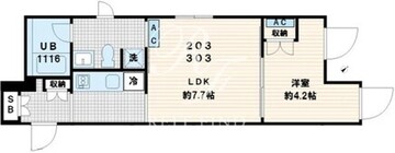 フレア代々木 303 間取り図