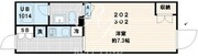 フレア代々木 202 間取り図