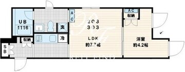 フレア代々木 203 間取り図