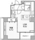 ライトハウス西新宿 801 間取り図